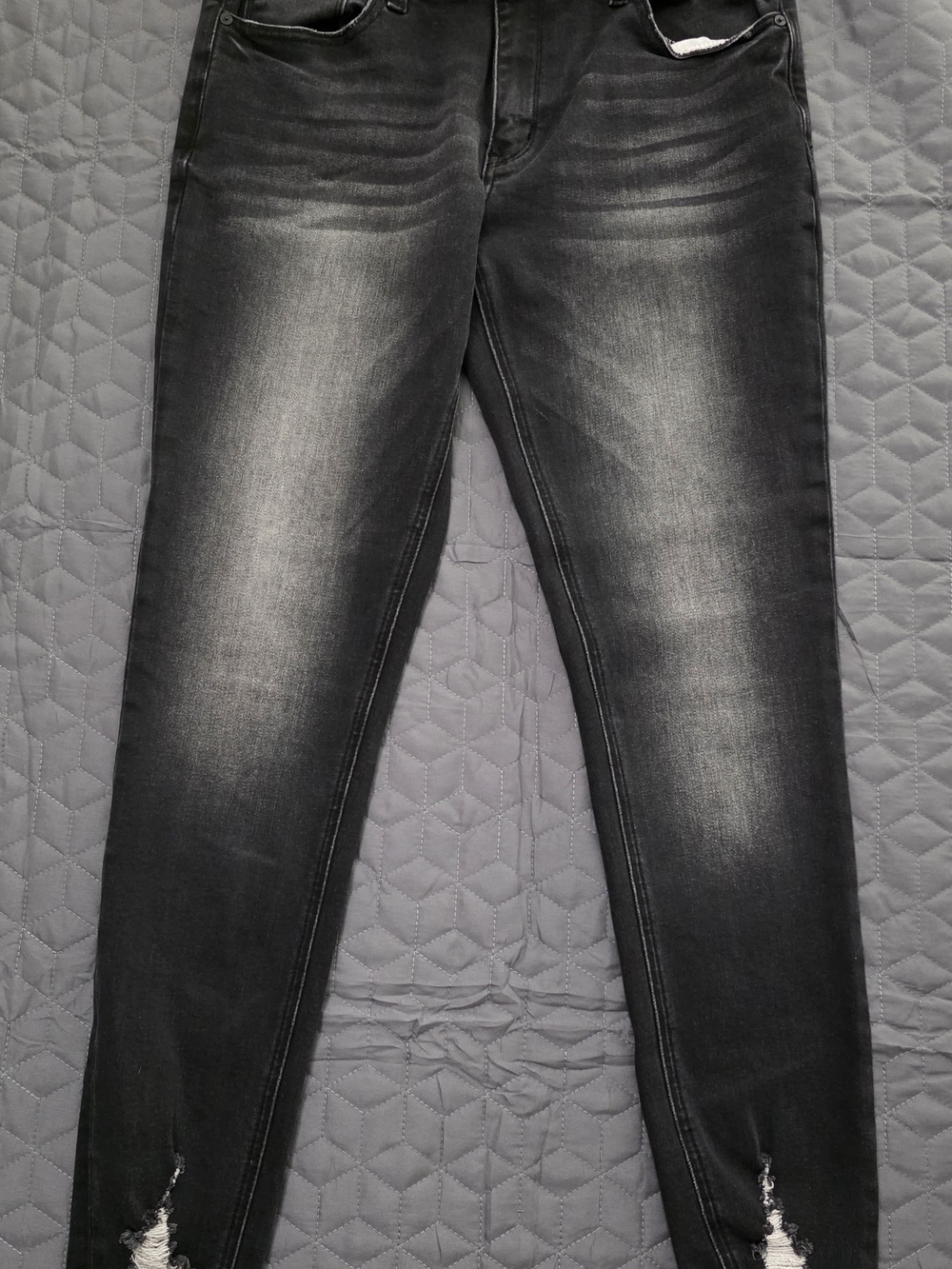 Black Washed Distressed Women’s Jeggings